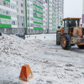 Сегодня произведена уборка и ВЫВОЗ снега с придомовой территории!!!