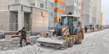 Механизированная УБОРКА СНЕГА! 30.01.2025